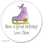 Sugar Cookie Gift Stickers - Ice Skate